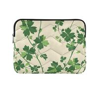 Custodia per laptop 13-14 pollici borsa per laptop con cerniera St.patrick fiori verde custodia con cerniera per viaggi d'affari