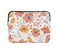 Custodia per laptop 13-14 pollici Cool Tablet valigetta borsa da trasporto giocoso autunno margherita rosso arancione per computer estuche para