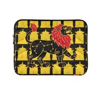 Custodia per laptop 13-14 pollici fodera morbida custodia per laptop Leo Lion giallo nero per viaggi di lavoro Bolsa para