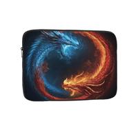 Custodia per laptop 13 pollici Borsa da trasporto per computer antiurto Copertura protettiva Fuoco e draghi di ghiaccio Custodia per laptop Slim Cover
