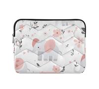 Custodia per laptop 15-16 Pollice Cool Computer Bag Semplice Fiore Elefanti Tablet Valigetta Borsa da Trasporto per gli Uomini Donne funda para computadora