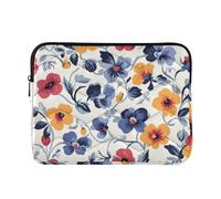 Custodia per laptop 15-16 Pollice Custodia Classica per Laptop Pansy Country Style San Valentino Borsa per Computer con Cerniera per Viaggio di Lavoro funda para computadora