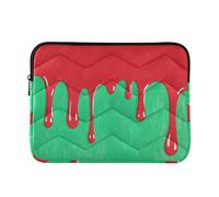Custodia per laptop 15-16 Pollice Custodia per Laptop Pigmento Fluente Rosso Verde Borsa per il Trasporto del Computer per il Viaggio di Lavoro funda para computadora