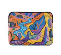Custodia per laptop 15-16 pollici borsa per computer impermeabile borsa per il trasporto colorata Mountain Peak con cerniera per uomini donne custodia per laptop latitude