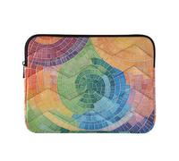 Custodia per laptop 15-16 pollici carino borsa di immagazzinaggio del computer portatile diagramma astratto colorato borsa per il trasporto del computer per uomini donne latitudine custodia per laptop