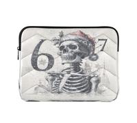Custodia per laptop 15-16 pollici concisa custodia con cerniera per laptop scheletro 67 morte notebook tasca per computer per viaggi di lavoro