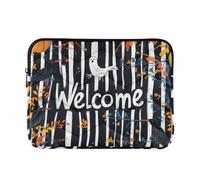 Custodia per laptop 15-16 pollici custodia concisa per laptop The Evil Yellow Pumpkin on Halloween Travel Laptop Sleeve Bag per viaggi di lavoro forro para