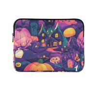Custodia per laptop 15-16 pollici custodie per laptop La zucca gialla cattiva su Halloween custodia rigida con cerniera per viaggio di lavoro caso para laptop