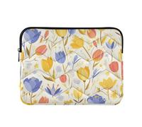 Custodia per laptop 15-16 pollici elegante custodia per laptop con cerniera delicata fiore del fumetto colore brillante manica del computer con cerniera per uomini donne funda para laptop