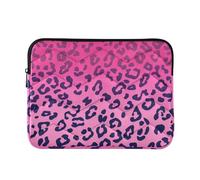 Custodia per laptop 15-16 pollici in poliestere Custodia per laptop con cerniera rosa leopardo stampa borsa per il trasporto del computer per uomo donna funda para laptop