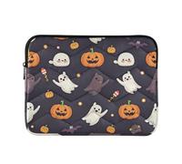 Custodia per laptop 15-16 pollici manica sottile per laptop carino modello Halloween Cartella del computer con cerniera per viaggio di lavoro accessori para
