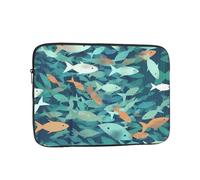 Custodia per laptop 17 pollici antiurto Custodia per laptop Astratta Shoal of Fish Custodia per laptop Custodia per il trasporto