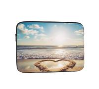 Custodia per laptop a forma di cuore romantica borsa per laptop da spiaggia Custodia per computer portatile da 17 pollici custodia protettiva per notebook