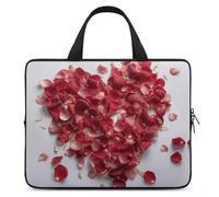 Custodia per laptop a forma di cuore ultra sottile impermeabile da 17 pollici con cinturino da polso