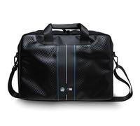 Custodia per laptop BMW Carbon da 16" con strisce blu e nere