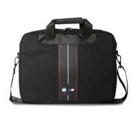 Custodia per laptop BMW da 16" in nylon con strisce rosse e nere