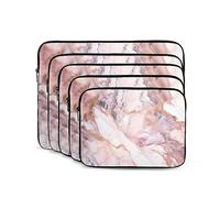 Custodia per laptop con motivo in marmo bianco da 12 pollici Custodia per laptop portatile antiurto moda borsa per laptop per donne uomini valigetta per laptop