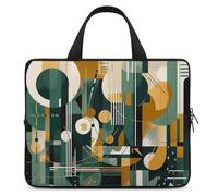 Custodia per laptop con pittura astratta di linee custodie per laptop ultra sottili, impermeabili da 12 pollici, borsa protettiva portatile per computer con cinturino a mano