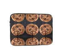 Custodia per laptop con stampa biscotto cioccolato custodia portatile moda borsa per laptop durevole valigetta per uomo donna borsa da 17 pollici