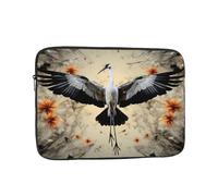 Custodia per laptop con stampa di gru che mostra il volo da 10", accessorio essenziale per pendolari e uso in ufficio