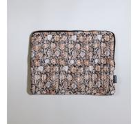 Custodia per laptop con stampa floreale gialla e arancione