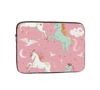 Custodia per laptop con stampa unicorni, compatta, portatile, per dispositivi da 15", tablet, lavoro, viaggi e ufficio