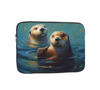 Custodia per laptop Custodia per laptop da 17 pollici Custodia antiurto per laptop con lontre marine pittura Custodia per laptop Custodia per il trasporto