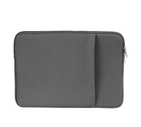 Custodia per laptop | Custodia portatile per laptop con tasca laterale | Supporto per notebook di grande capacità, borsa da viaggio con cerniera per laptop da 13 pollici, grigio, Refer to description