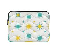 Custodia per laptop da 13-14 pollici custodia concisa per laptop Mid Century Modern Atomic Era Cartella per computer con cerniera per viaggi di lavoro Custodia per laptop Latitude
