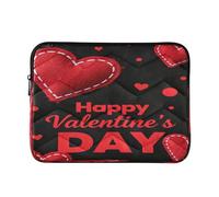 Custodia per laptop da 13-14 pollici Custodia per laptop portatile San Valentino Cuore Rosso Borsa da trasporto con cerniera per viaggi di lavoro forro para Laptop