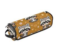 Custodia per laptop da 13-14 pollici e tappetino resistente al calore carino procione impermeabile portatile aperto borsa da viaggio piatta