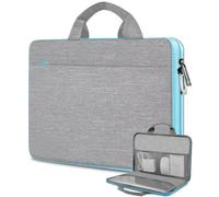 Custodia per Laptop da 13,3' 14" Briefcase Borsa a Mano, Impermeabile e antiurto Custodia per Laptop Compatibile con MacBook Pro 14", MacBook Air/Pro 13,3" e Notebook da 13"-14",Grigio-blu chiaro