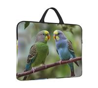 Custodia per laptop da 14 pollici antiurto borsa per laptop blu e verde Parrocchetti Borsa per computer resistente all'acqua Custodia per il trasporto del computer