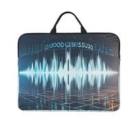 Custodia per laptop da 14 pollici antiurto protettiva per notebook Cool Music Sound Wave Custodia per laptop Borsa per computer