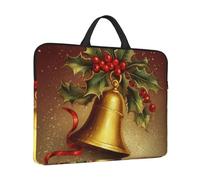 Custodia per laptop da 14 pollici Borsa per laptop Tote antiurto Borsa da trasporto per computer Felice anno nuovo albero di Natale campana custodia per notebook