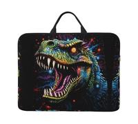 Custodia per laptop da 14 pollici con dinosauri dai colori vivaci impermeabile e antiurto, adatta per ufficio, lavoro, viaggi di lavoro e viaggi quotidiani.