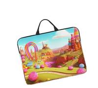 Custodia per laptop da 14 pollici, leggera, impermeabile, antiurto, custodia da viaggio per tablet Candy Beautiful Land con maniglia per notebook da 13-14 pollici