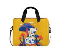 Custodia per laptop da 15-16 pollici classica custodia per laptop con cerniera cani creatura pazza fungo multicolore borsa da viaggio borsa per viaggi d'affari