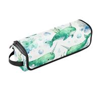 Custodia per laptop da 15-16 pollici con cuscinetto resistente al calore Narwhal Watercolor Large Hair Straigheners custodia da viaggio