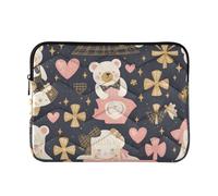Custodia per laptop da 15-16 pollici custodia elegante per laptop Mr & mrs Animal Bear pesca oro Tablet valigetta borsa da trasporto per viaggi Business latitude custodia per laptop