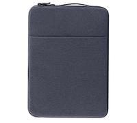 Custodia per laptop da 15,6" in tessuto di lino multicolore con tasca frontale per caricabatterie/accessori, compatibile con laptop da 15,6".