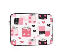 Custodia per laptop da 15 pollici con cuore innamorato borsa per laptop per donne e uomini, borsa da trasporto per computer aziendale resistente all'acqua custodia antiurto per notebook