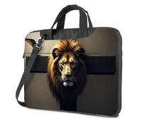 Custodia per laptop da 16 pollici con croce, leone e uccello: una composizione simbolica borsa per laptop 16 pollici custodia per laptop zaini per laptop, Colore, 26x36cm