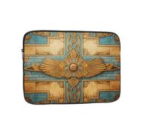 Custodia per laptop da 17" con stampa di affresco egiziano, accessorio essenziale per pendolari e uso in ufficio