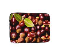 Custodia per laptop da 17" con stampa di castagne fresche, accessorio essenziale per pendolarismo e uso in ufficio