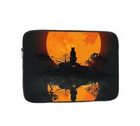 Custodia per laptop da 17 pollici antiurto Borsa per il trasporto del computer Un gatto nel buio Custodia protettiva sottile