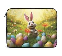 Custodia per laptop da 17 pollici Custodia protettiva per laptop Happy Easter Day Custodia per laptop antiurto Valigetta per computer impermeabile