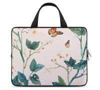 Custodia per laptop da 17 pollici Spring When Moths Soar Borsa per laptop per uomo donna Borsa per computer Borsa messenger per lavoro, primavera quando le falene volano, 17 pollici, primavera quando