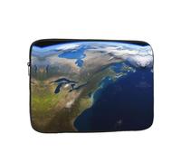 Custodia per laptop da donna View from Space America On The Day Space Print Slim Laptop Case Cover Notebook Custodia protettiva antiurto per notebook 13 pollici