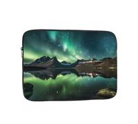 Custodia per laptop Galaxy Aurora da 12 pollici, borsa per laptop con luce del nord per donne e uomini, borsa da trasporto per computer aziendale resistente all'acqua, custodia antiurto per notebook
